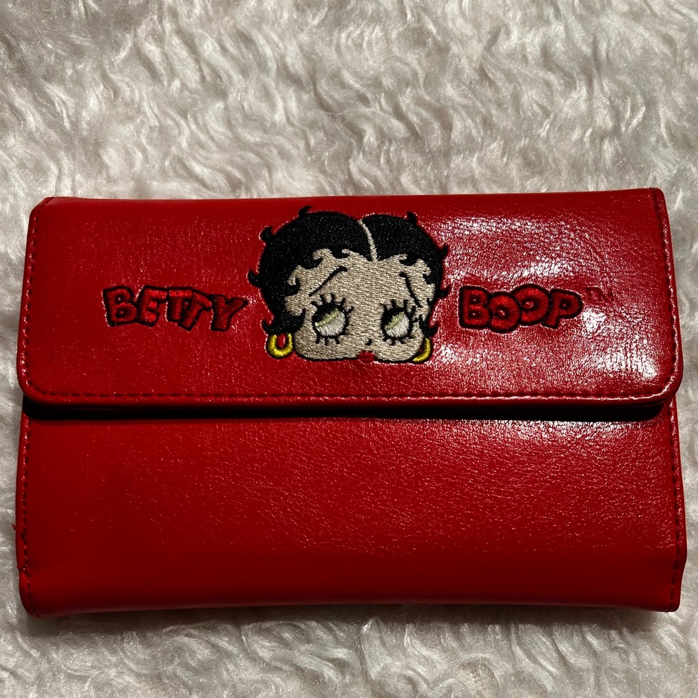 🎨Hand painted Betty boop embroidered Red Wallet vintage retro 00’s - Picture 5 of 9